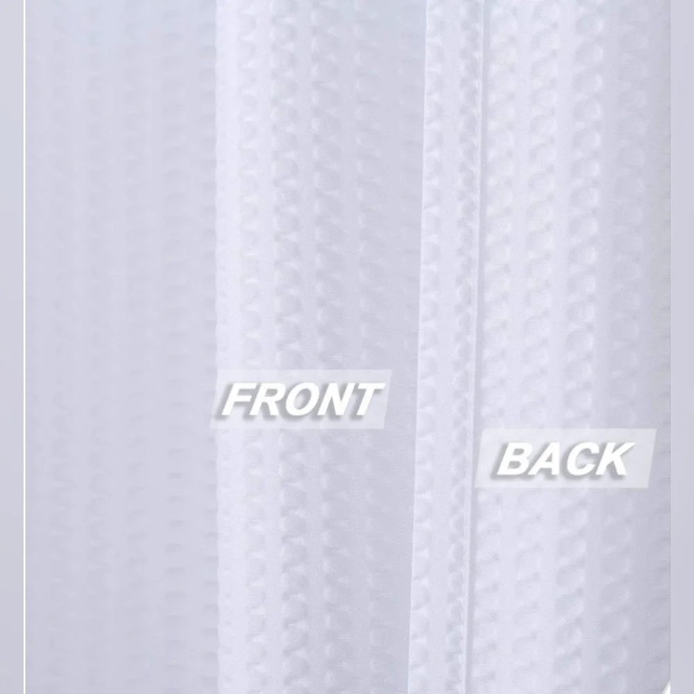 New with tags! Elegant Microfiber White Shower Curtain 72 x 72
